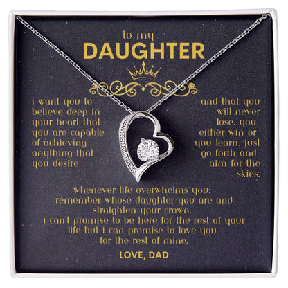 To My Daughter - Forever Love Necklace