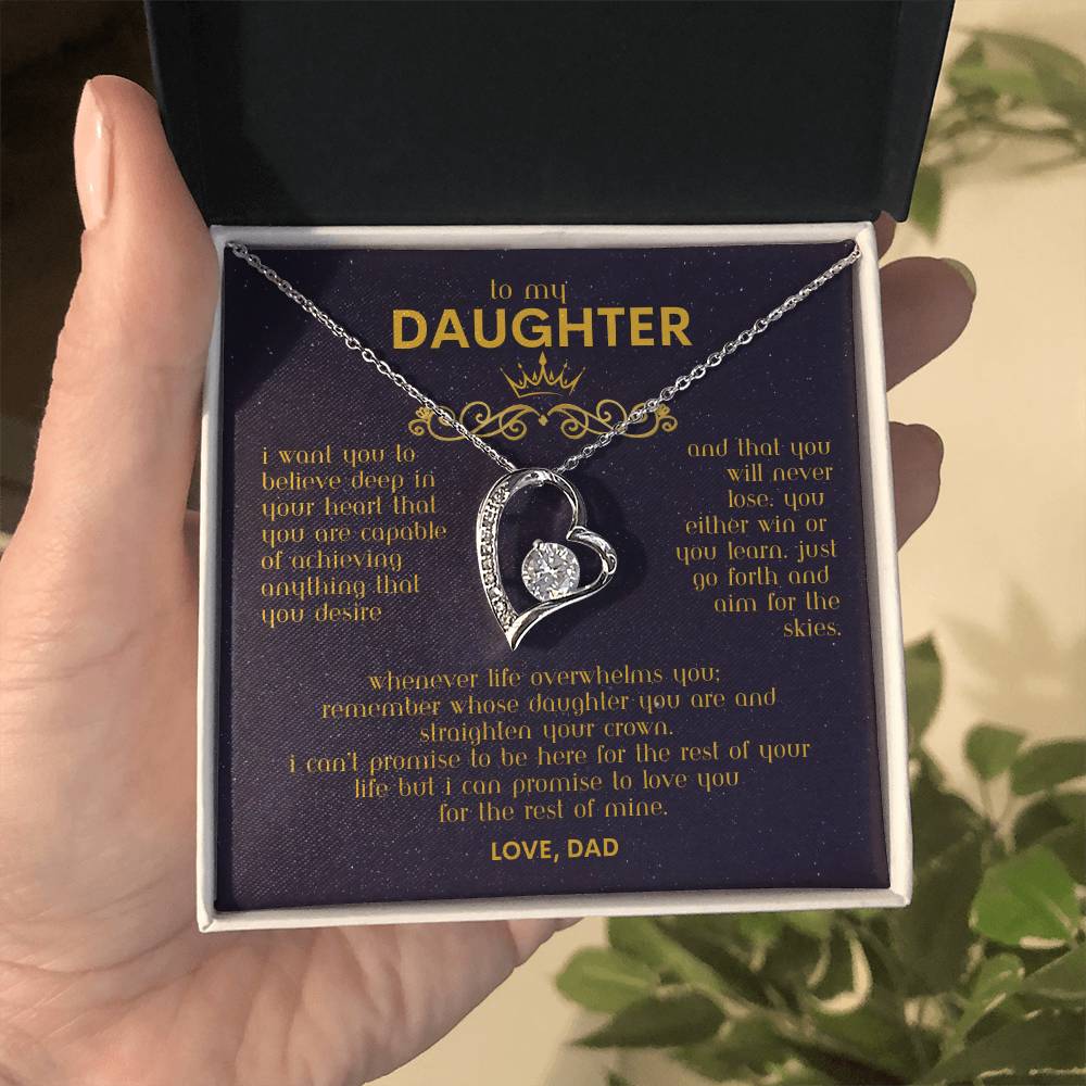 To My Daughter - Forever Love Necklace