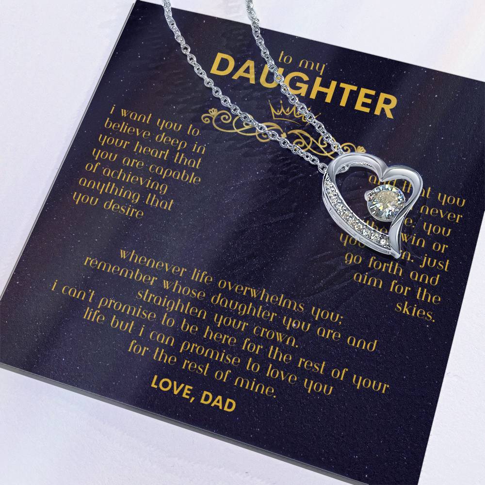 To My Daughter - Forever Love Necklace