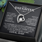 To my Daughter- Love Dad  forever love necklace