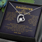 To My Daughter - Forever Love Necklace