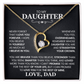 To my Daughter- Love Dad  forever love necklace