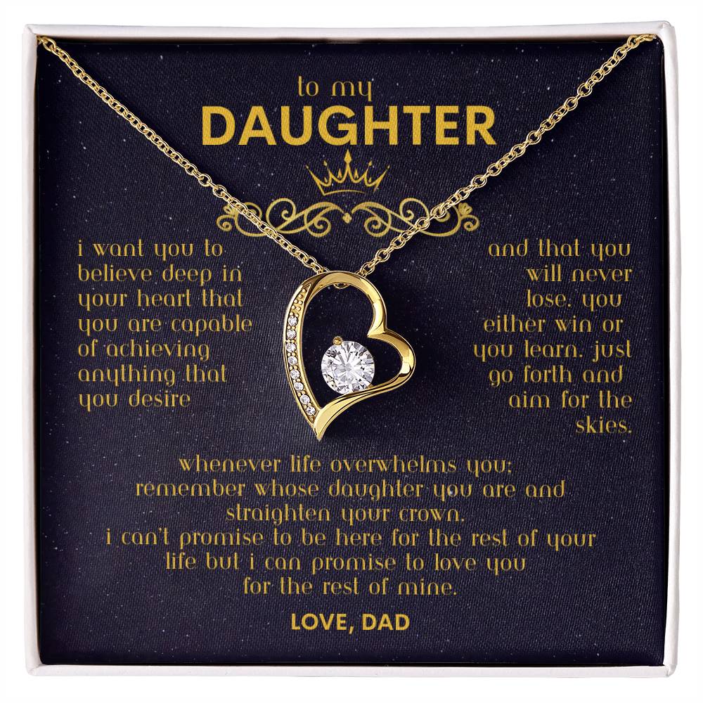 To My Daughter - Forever Love Necklace