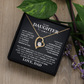 To my Daughter- Love Dad  forever love necklace