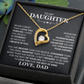 To my Daughter- Love Dad  forever love necklace