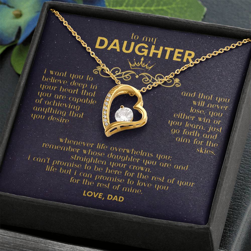 To My Daughter - Forever Love Necklace