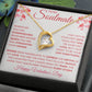 To my Soulmate Forever Love necklace