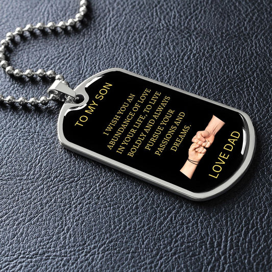 Son - Dog Tag - Fist Bump