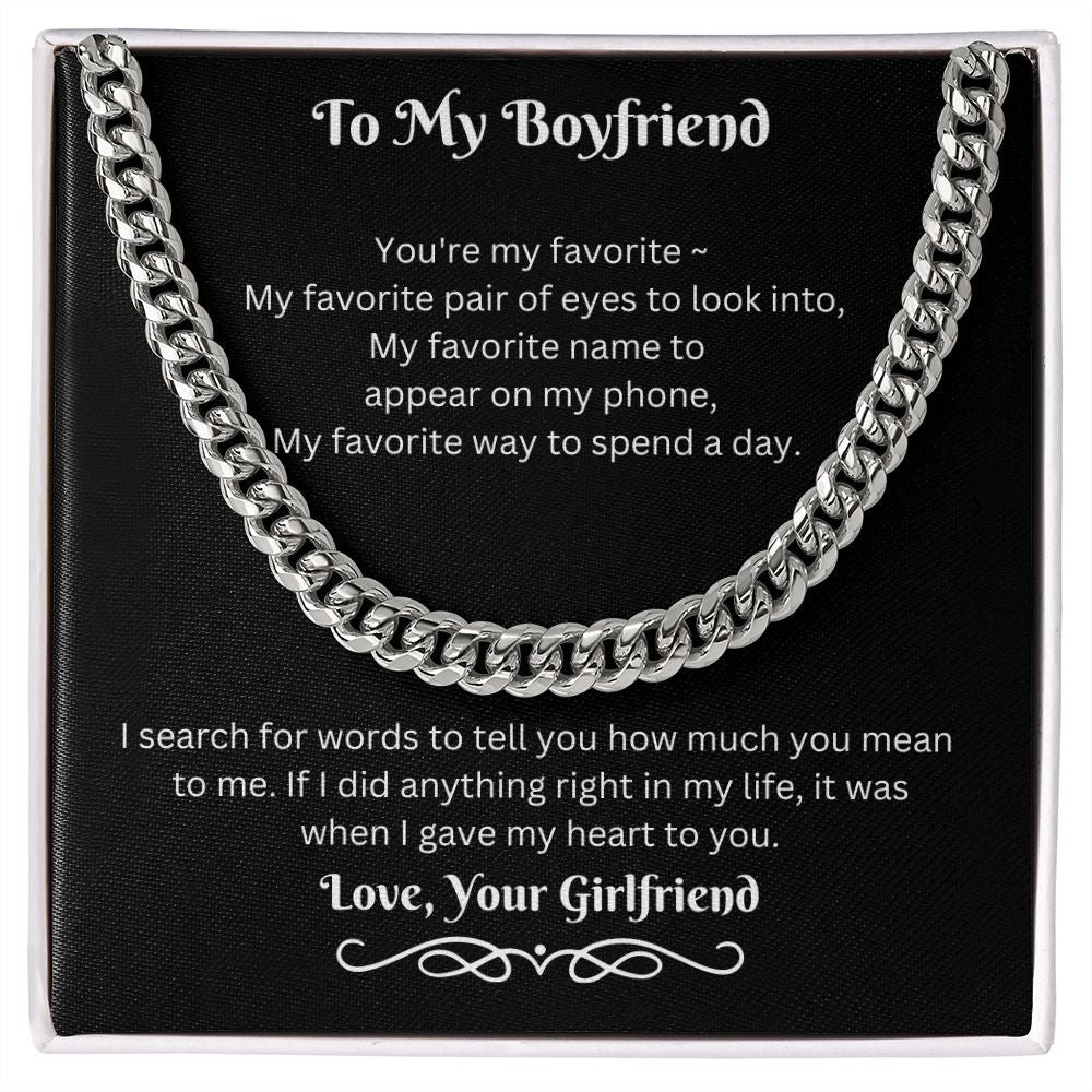 To My Boyfriend