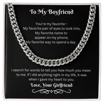 To My Boyfriend