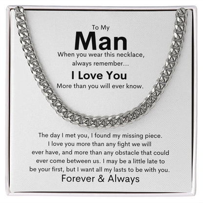 To My Man - Cuban Link Chain
