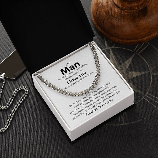 To My Man - Cuban Link Chain