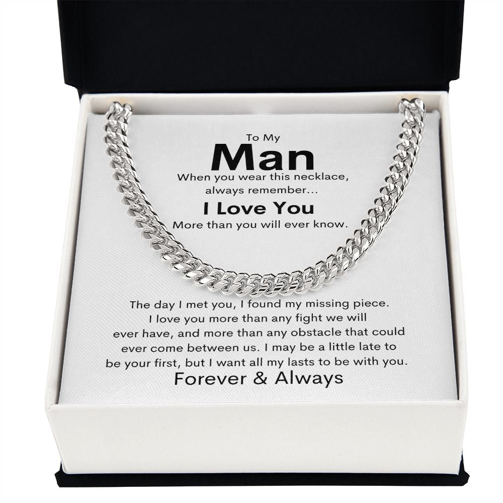 To My Man - Cuban Link Chain