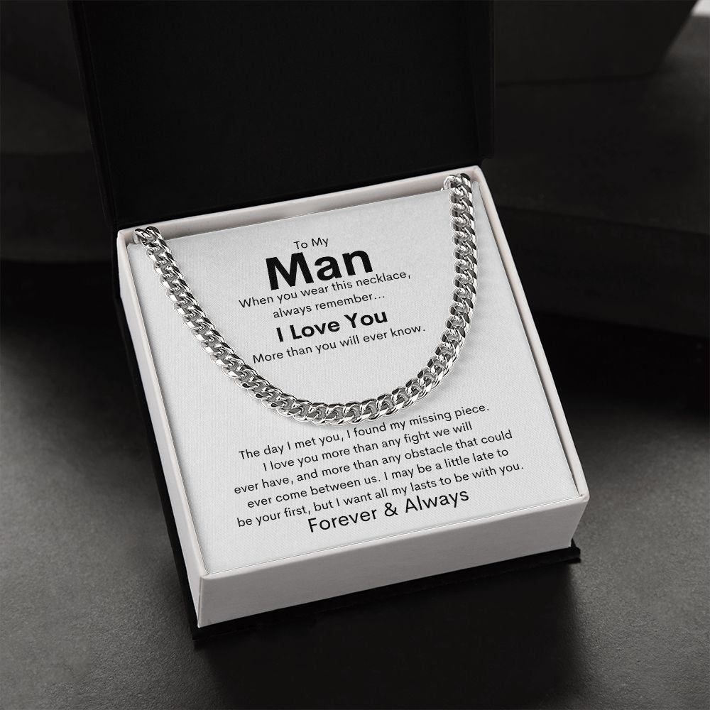 To My Man - Cuban Link Chain