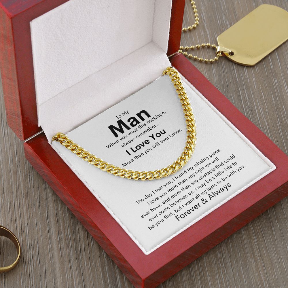 To My Man - Cuban Link Chain