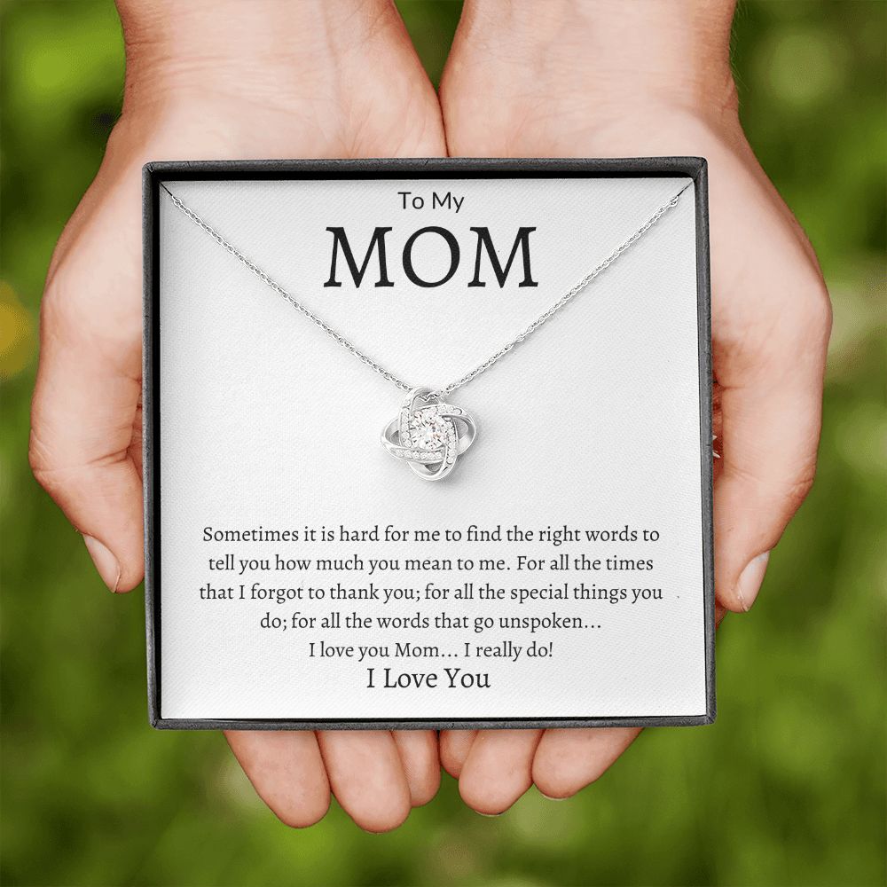 To My Mom Love Knot