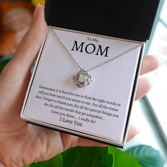 To My Mom Love Knot