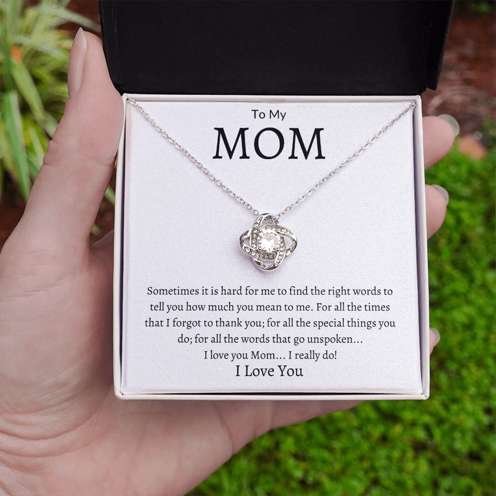To My Mom Love Knot