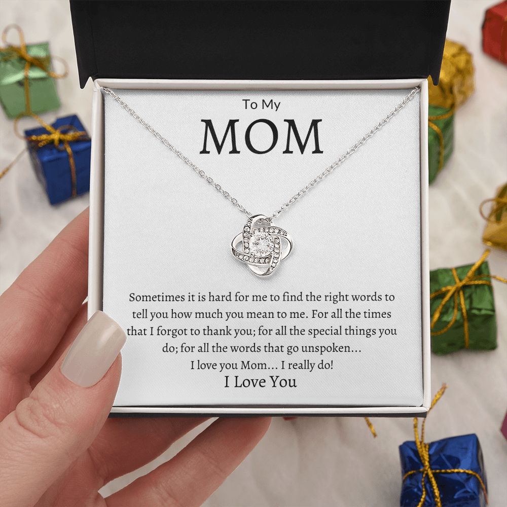 To My Mom Love Knot