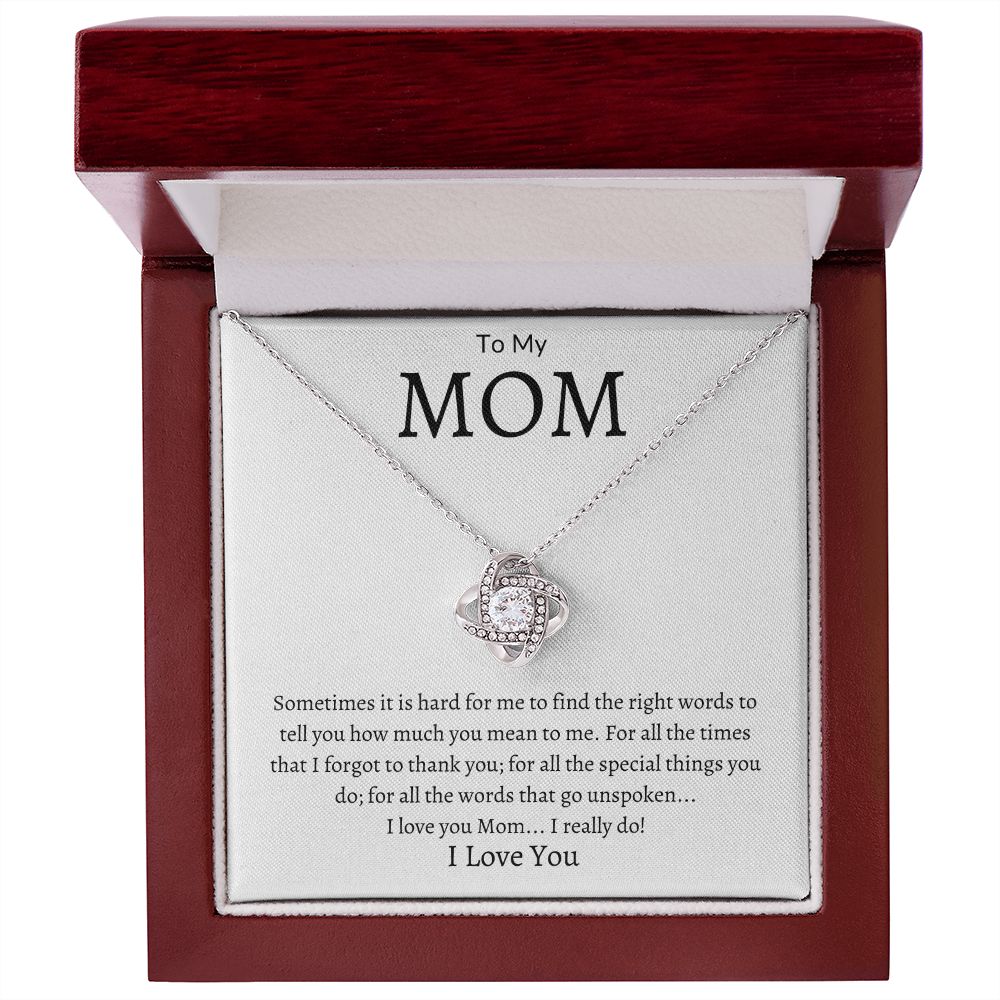 To My Mom Love Knot