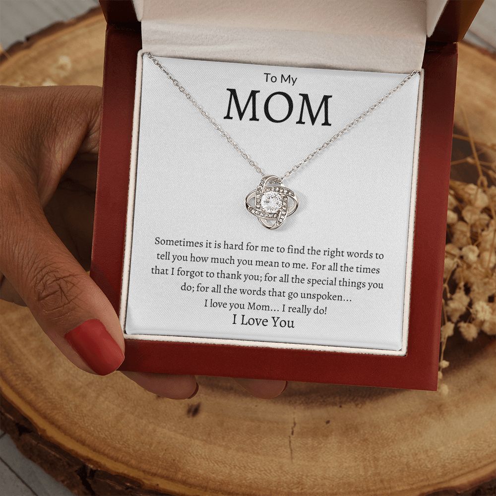 To My Mom Love Knot