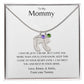 To my Mommy Baby Feet Personalized Necklace