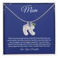 Mom Engraved Baby Feet