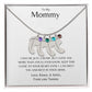 To my Mommy Baby Feet Personalized Necklace