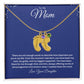 Mom Engraved Baby Feet