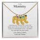 To my Mommy Baby Feet Personalized Necklace