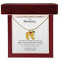 To my Mommy Baby Feet Personalized Necklace