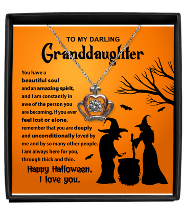 Halloween - Granddaughter - Amazing Spirit - Crown Necklace